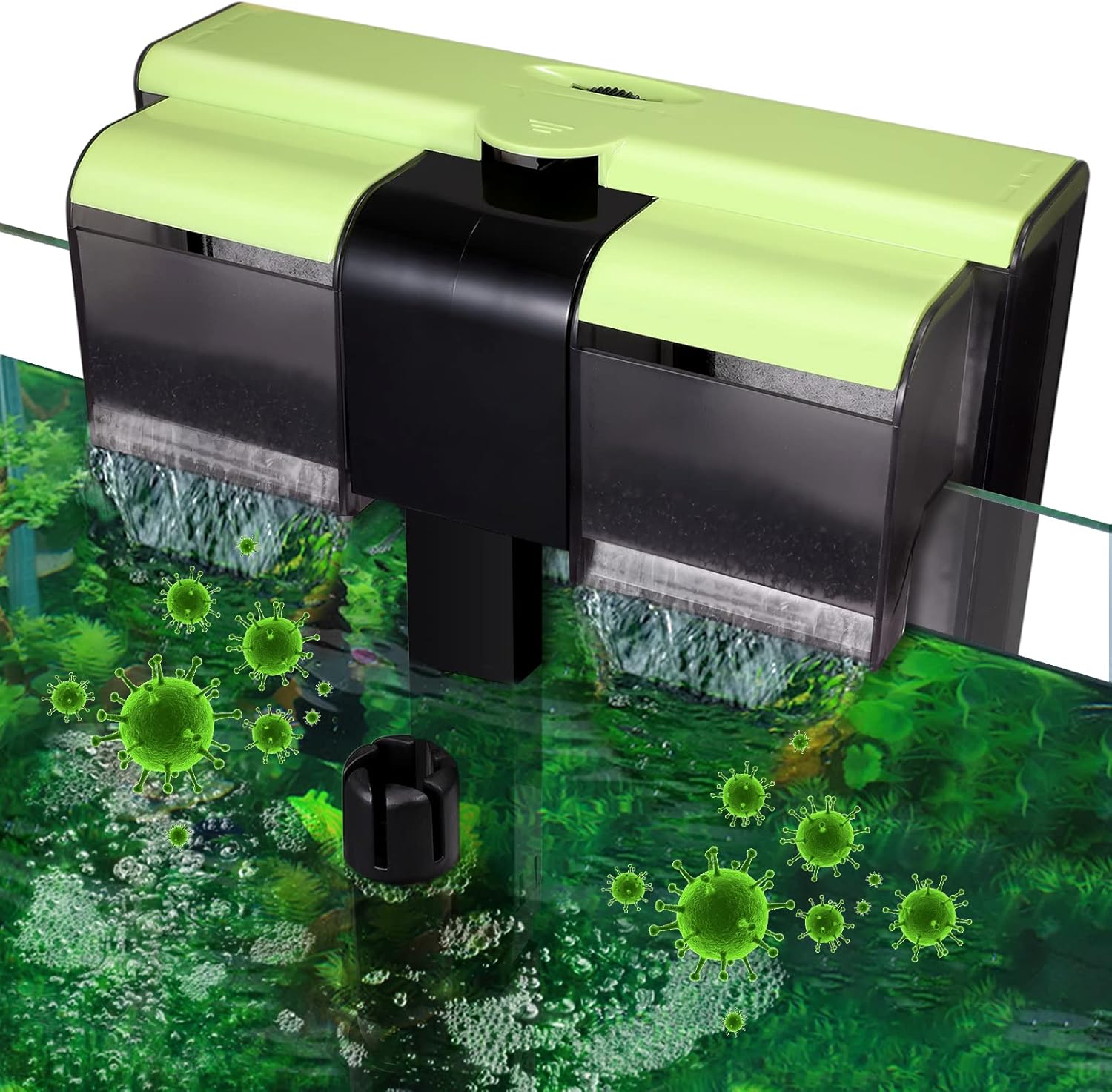 8W UV Sterilizer HangOn Back Filter, Fish Tank Filter for