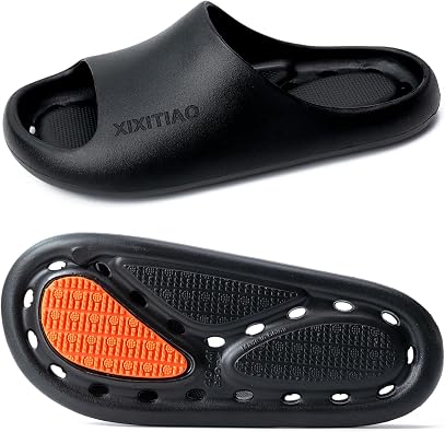 XIXITIAO Shower Shoes Women Men Non Slip,Quick Drying Shower Shoes with Holes,Slippers for Bathroom,College Dorm,Gym,Travel,and Hospital,Soft EVA,Lightweight,Anti Slip,Toe Protection