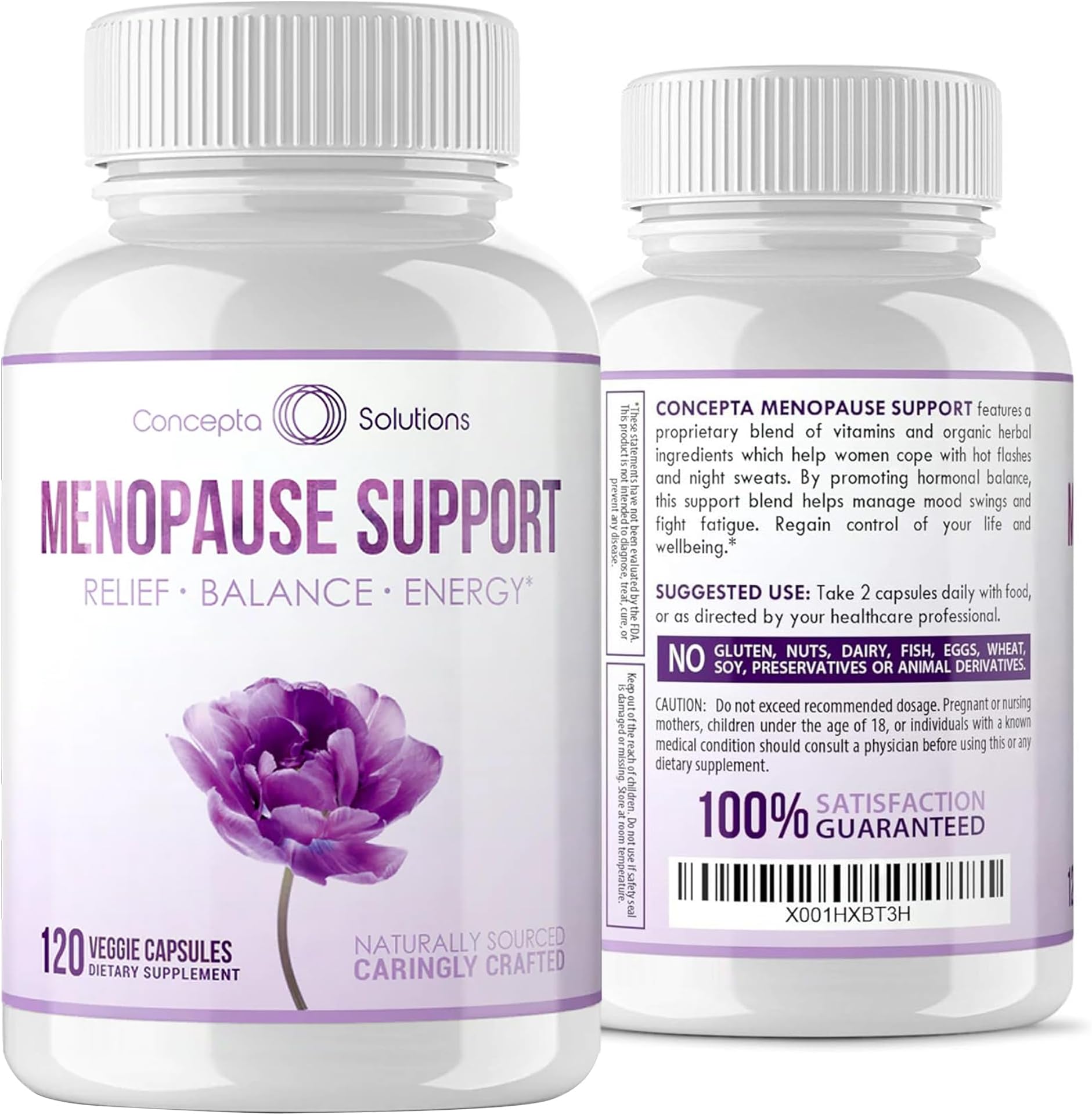 Menopause Support - Menopause Relief and Weight Management Support - for Hot Flashes, Night Sweats Relief and Energy - 120 Capsules - Made in USA
