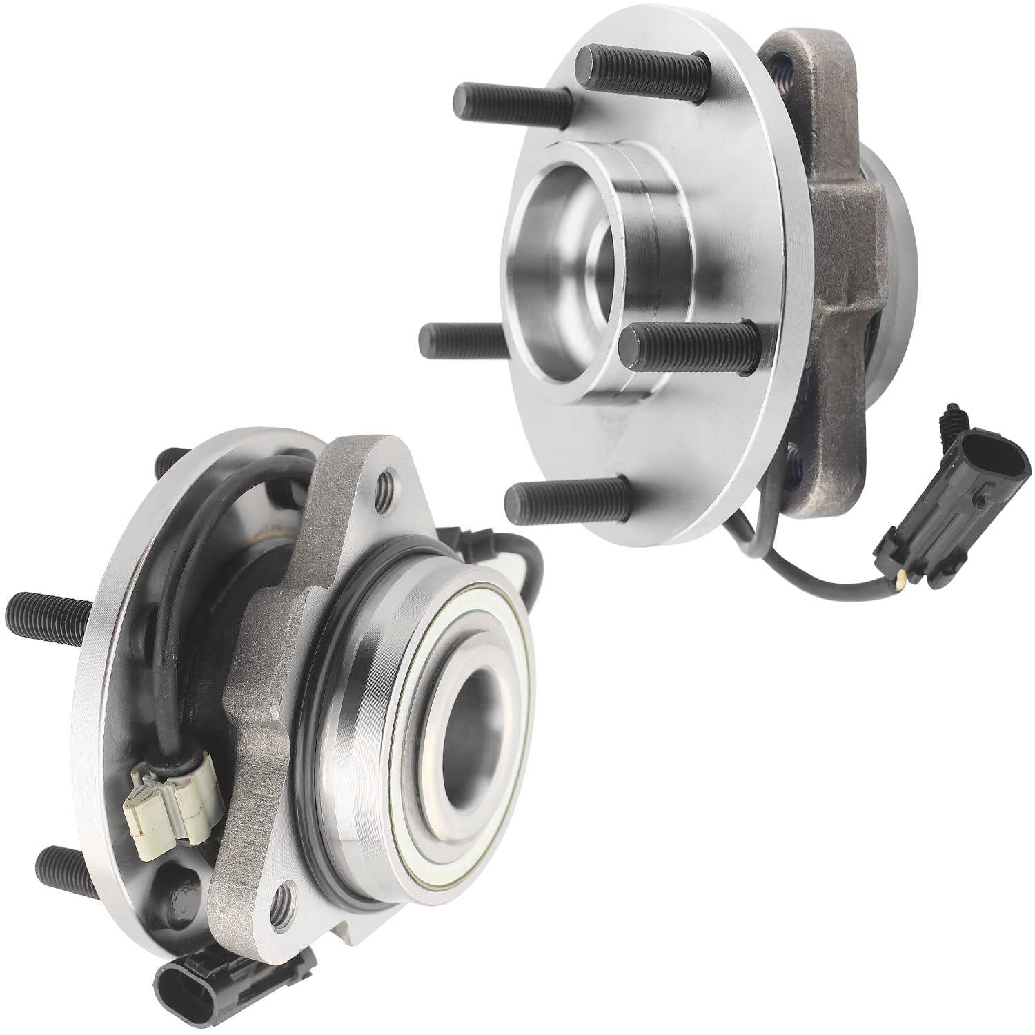 513200 Front Wheel Bearing and Hub Assembly 5 Lugs w/ABS Replacement for Chevrolet Blazer,GMC Jimmy Hub Bearing Assembly 2WD Only 2pc
