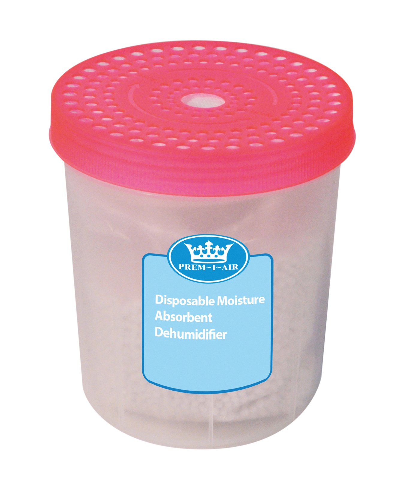 Prem-I-Air Disposable Moisture Absorbent Dehumidifier, the ideal product to reduce mildew which can appear by moisture in the air. This item is designed to be a cost effective, noise free and safe way to remove and control damp.
