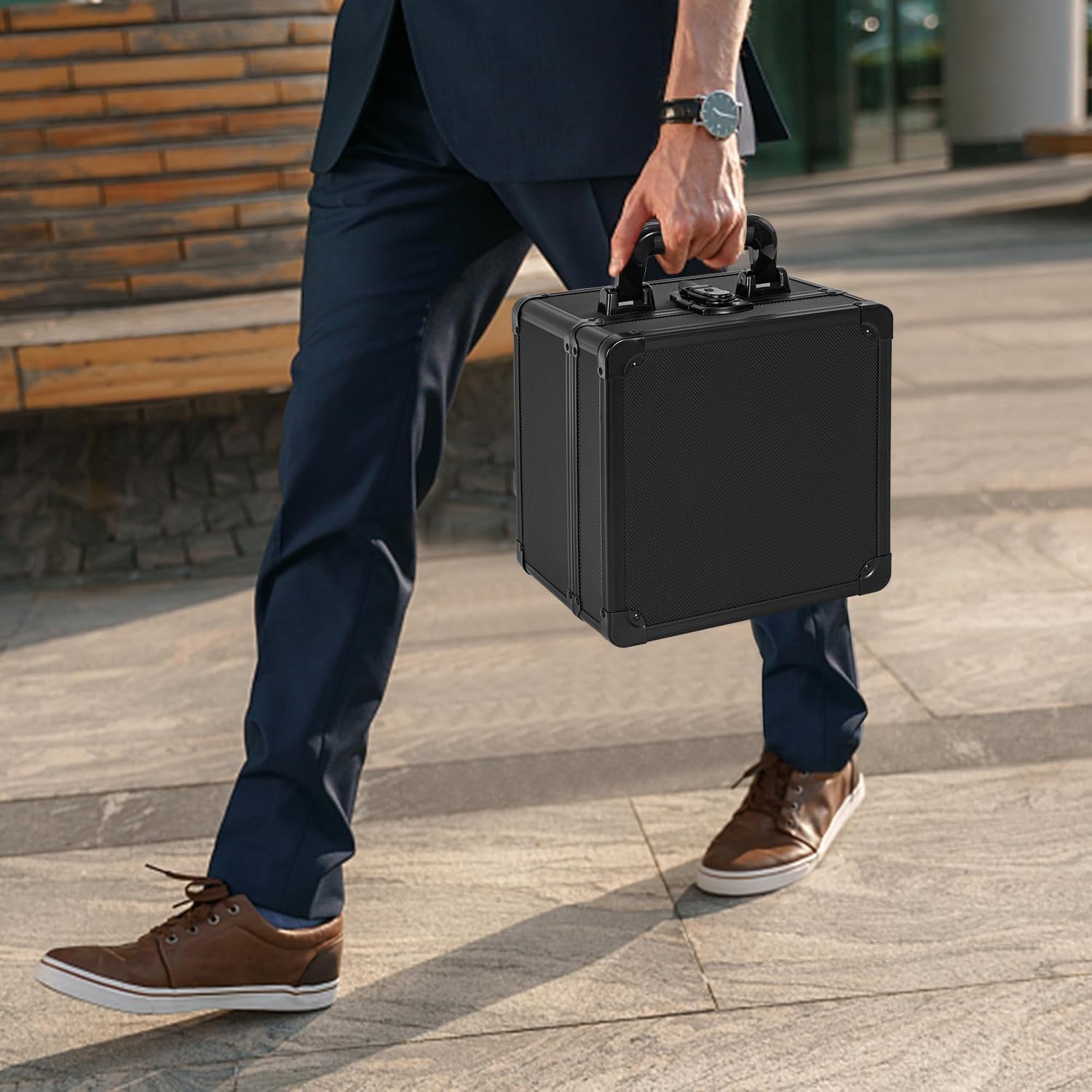 Graded Card Case - Aluminum Alloy Graded Card Storage Box Compatible with 60+ Card Slabs, Sports Trading Card Case Fits PSA, CSG, BGS and Top Loaders