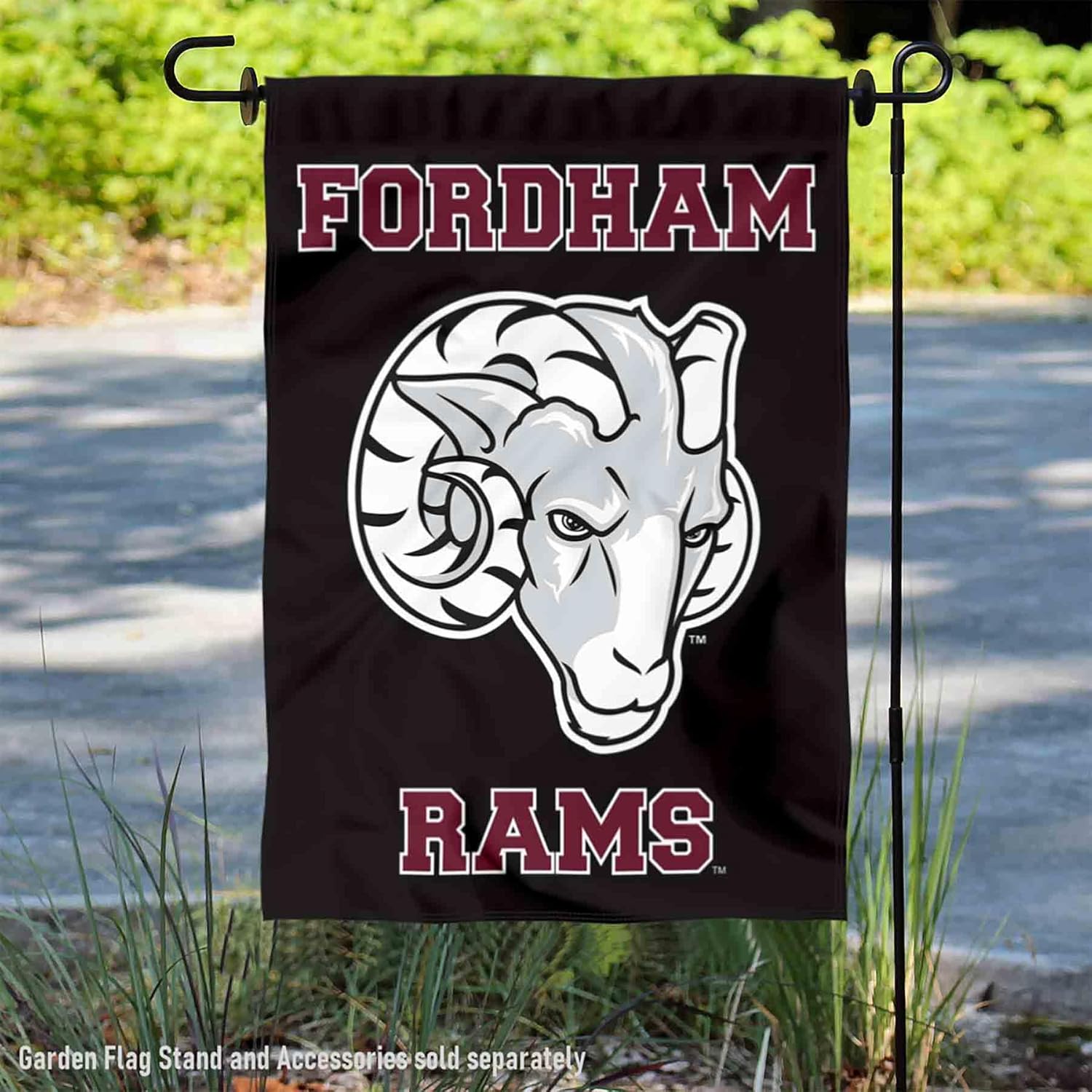 Fordham Rams Black Garden Flag - Image 2