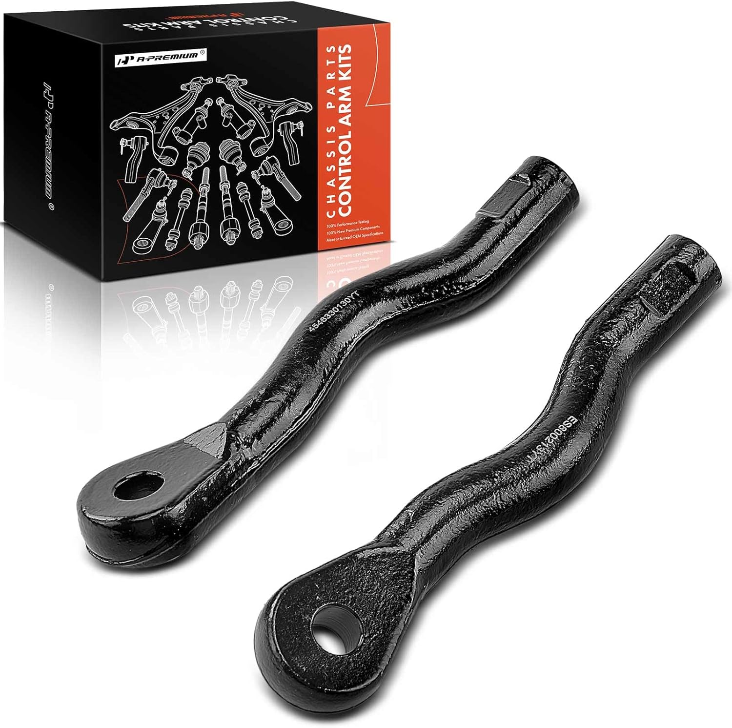 A-Premium 2 x Front Outer Tie Rod Ends, Compatible with Lexus IS200t 16-17, IS250 06-15, IS300 18-20, IS350 06-20, GS300 06, GS350 07-11, GS430 06-07, GS450h 06-07, GS460 08-11, IS F 08-14