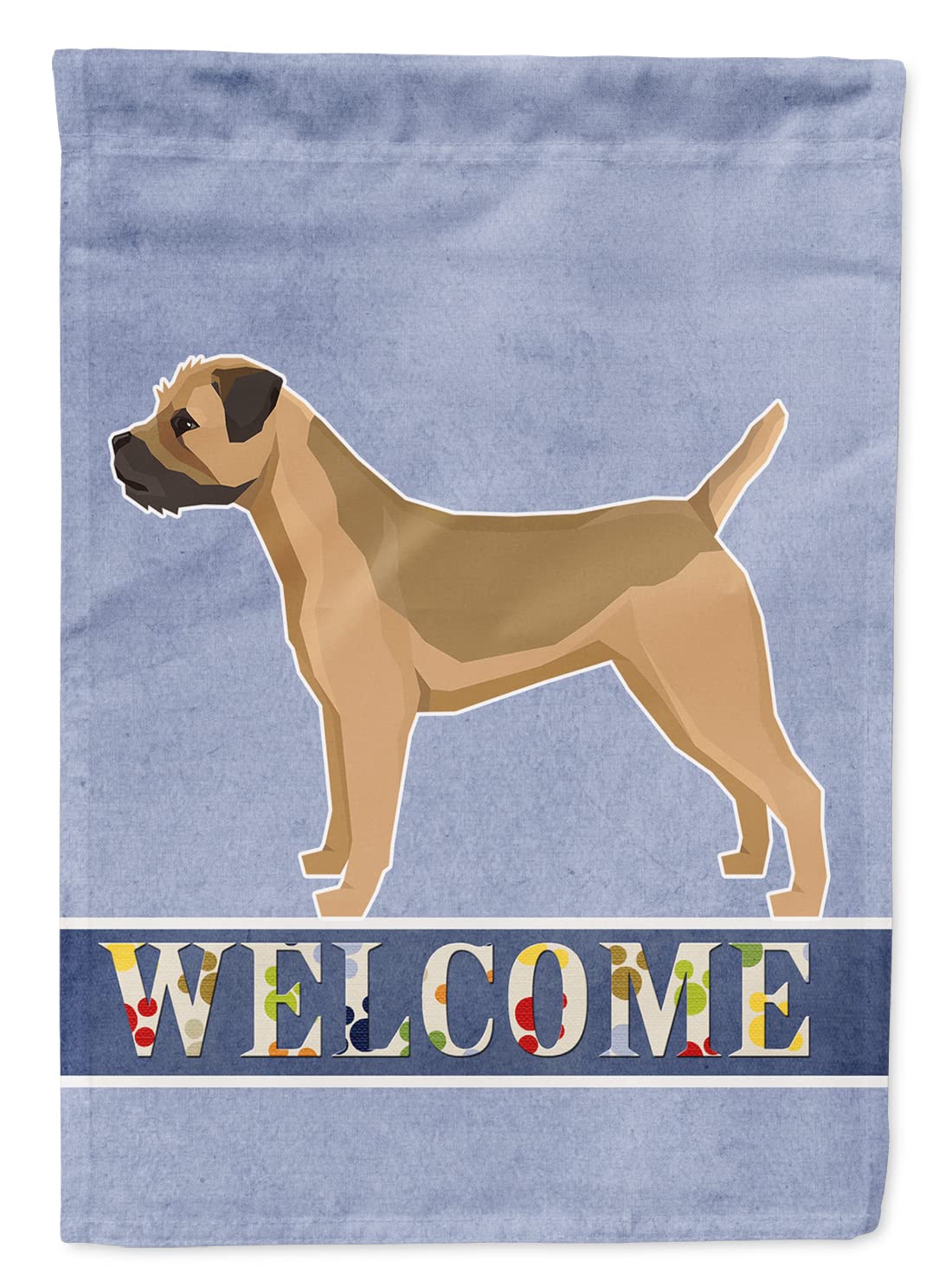 Drapeau Border Terrier grand format pour embellir le jardin et l'entrée de maison