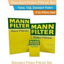 Ford Fiesta ile uyumlu 1.4 1.6 Benzinli MANN Filtre Bak m Seti 2002-2008 Hava+Ya +Standart Polen