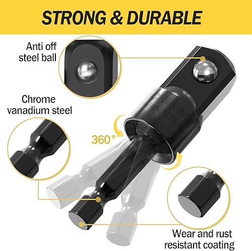 Miniatura 3 de Juego de adaptadores de enchufe de impacto, herramientas para rellenar calcetines, regalos para hombres, mujeres, adultos, esposo, papá, padre,