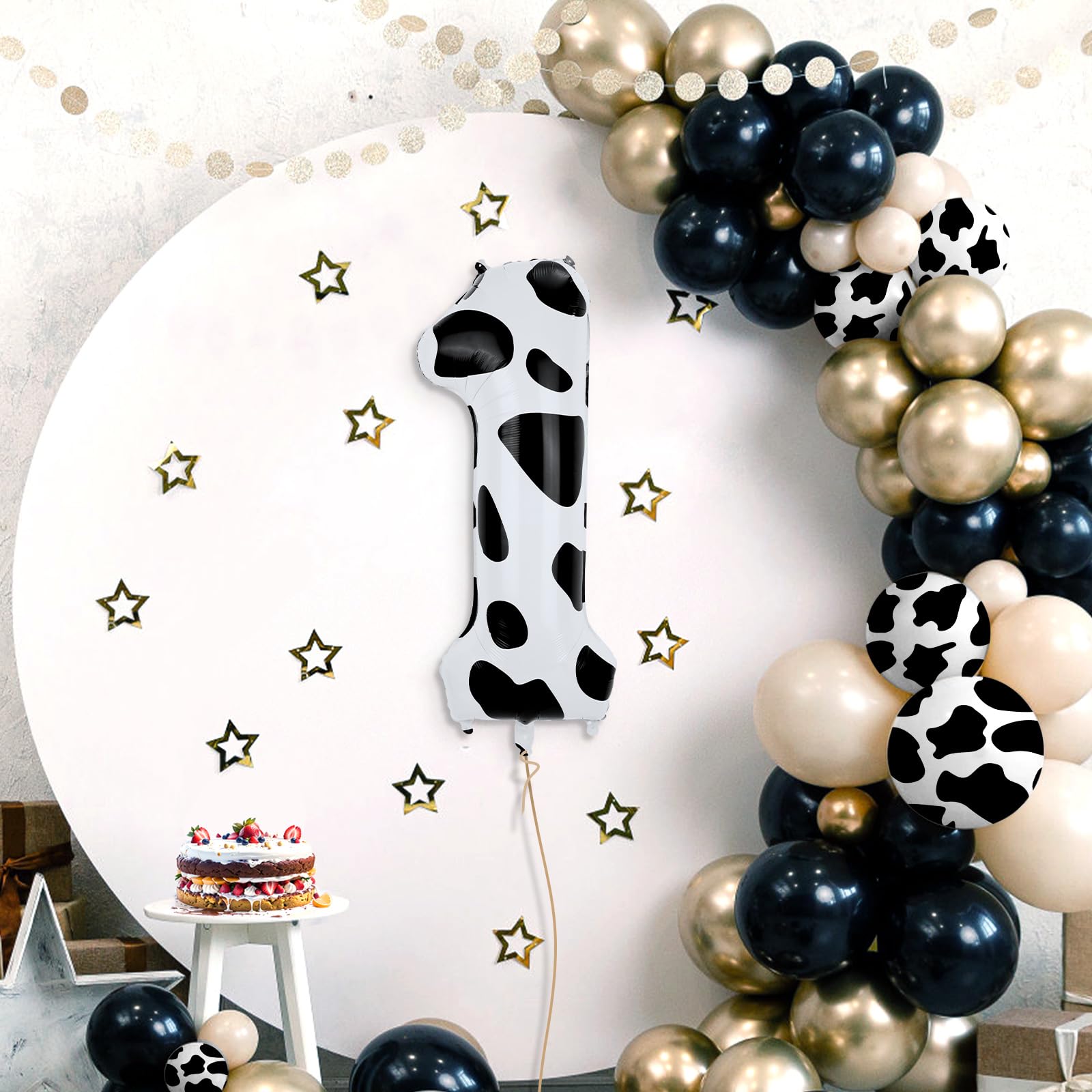 Palloncini Stampa Mucca, 101,6cm Palloncini Per Festa Di Compleanno Con Stampa Mucca In Bianco Nero Palloncini Compleanno B 1000945