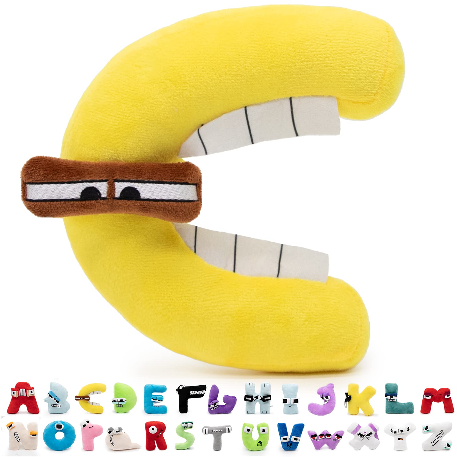 MaikerryAlphabet Lore Plush,Stuffed Animals Dolls,Fun Stuffed Alphabet Lore Plushes Figure Toys Suitable Gift for Friends Christmas Valentine's Day Birthday Fan Gift （C）