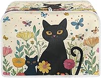 Vista 11 de Talayituse Alpaca Daisy Print 2 Slice Tostadora Cubiertas Protección contra el Polvo Cubiertas para Máquina de Pan Tostadora Horno Cubierta de Tela