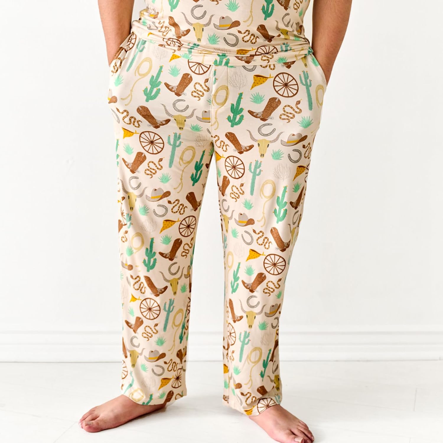 Little Sleepies Mens Pajama Pants, Soft Viscose from Bamboo PJ Bottoms for Family Matching Set, Mens Sleepwear PJs w/Pockets - Image 2