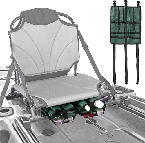 Miniatura 1 de Bolsa de almacenamiento de malla para kayak, accesorios de equipo de kayak, compartimentos de almacenamiento para asiento de canoa de kayak, bolsa