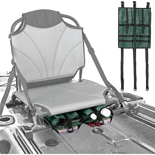 MORXPLOR Kayak Canoe Mesh Storage Bag for Seat,Kayak Gear Accessories,Kayak Canoe Seat Storage Compartments,Storage Bag Under Kayak Seat-Attach to Seat
