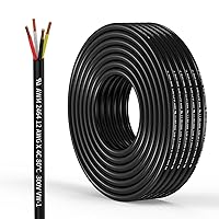 Vista 9 de Cable Eléctrico de Calibre 12, 2 Conductores, Cable de 12 AWG Trenzado, Cordón de PVC, Cable de Cobre Libre de Oxígeno 10FT/3.1M para Iluminación