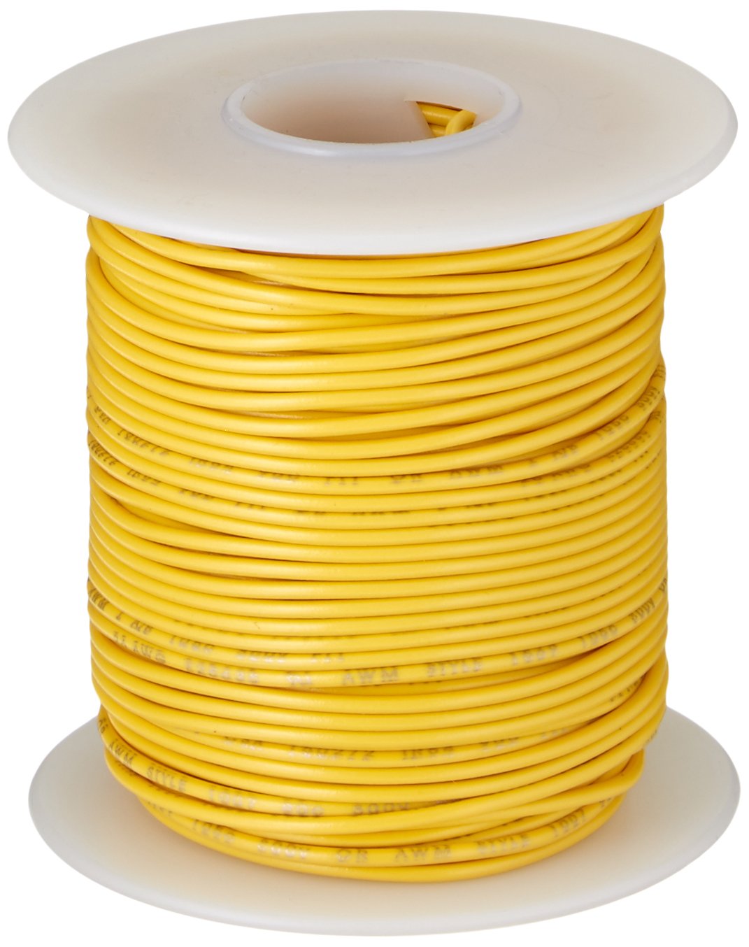 Remington Industries 26UL1007STRYEL UL1007 26 AWG Gauge Stranded Hook-Up Wire, 300V, 0.0190