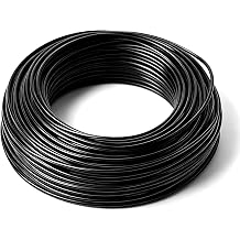 Drip Irrigation Tubing,72 Feet 1/4 Inch Drip Irrigation Hose,Black PVC Drip Irrigation Supply Tubing for Garden Watering, Drip Emitters,Irrigation Parts, and Drip Systems,UV resistant