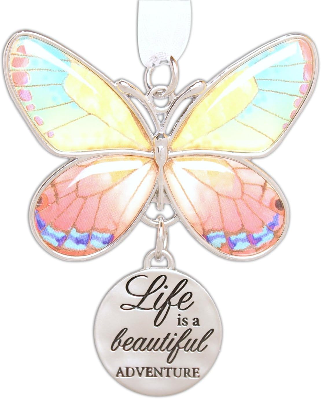 (Life is a Beautiful Adventure) - Ganz 5.1cm Beautiful Zinc Butter