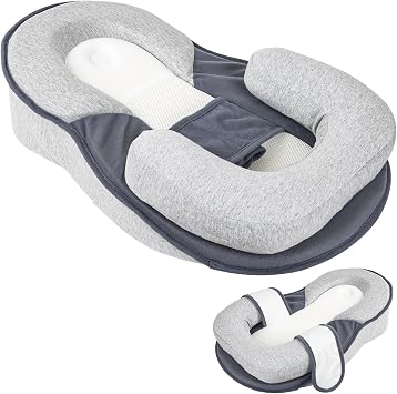 Baby Feeding Pillow, Anti Overflow Feeding Pillow for Reducing Spit-Up, Safety Nursing Pillow, Baby Lounger Reflux Wedge Breastfeeding