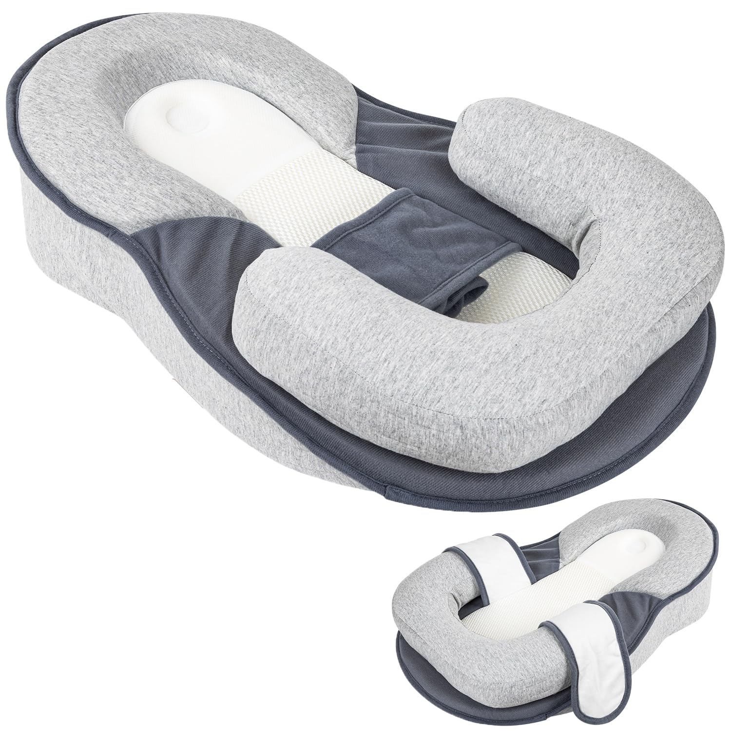 Photo 1 of NILUTO Baby Feeding Pillow, Anti Overflow Feeding Pillow for Reducing Spit-Up, Safety Nursing Pillow, Baby Lounger Reflux Wedge Breastfeeding