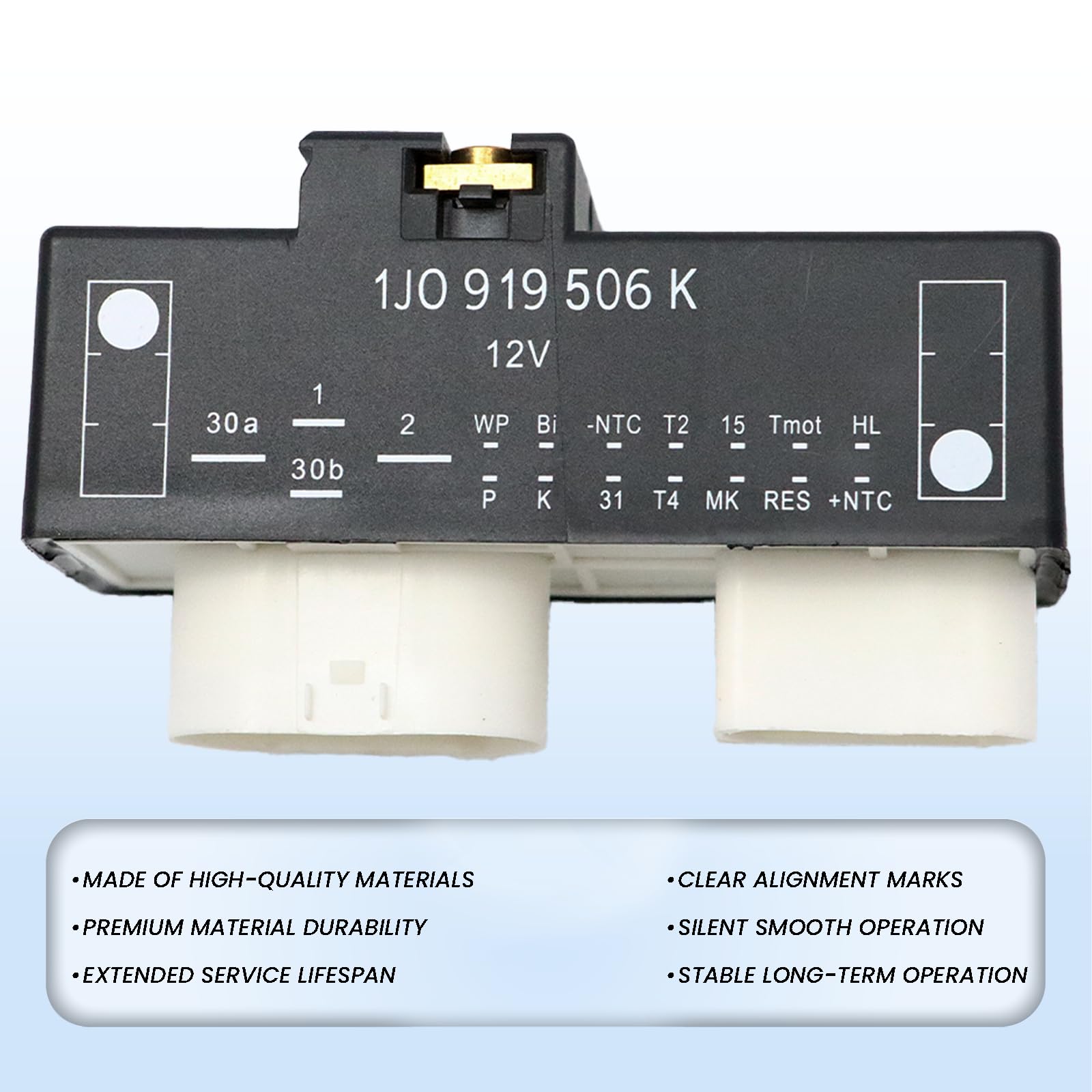 Dispositivo Control Refrigeración Motor Ventilador Refrigeración Radiador Módulo Control Ventilador Radiador 1J0919506K para A3 8L TT 8N Golf 4 1J