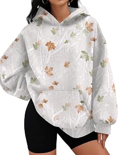 LOMON Hoodies for Women Oversized Sweatshirt Hooded Long Sleeve Casual Fleece Tops Pullover Sweater with Pocket