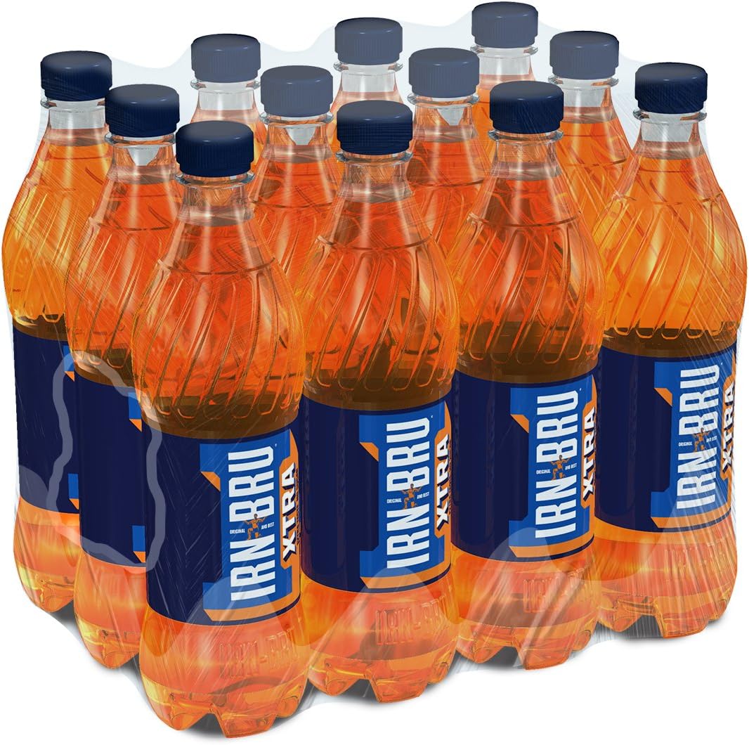 XTRA, 12 Pack Zero No Sugar & Low Calorie Fizzy Drinks Multipack Bottles - 12 x 500ml Bottles