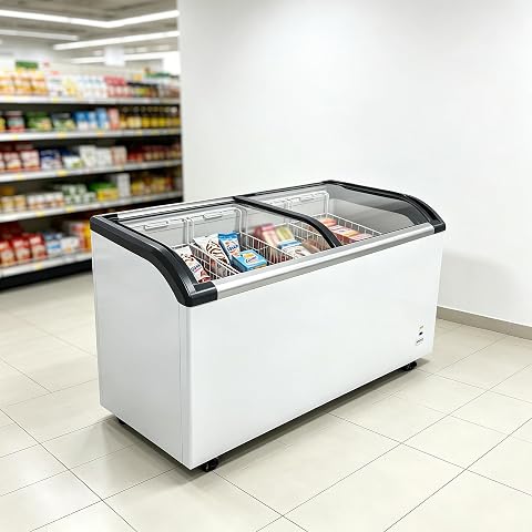 JUXEVY W2095p475085 9.8 cu ft Chest Freezer Cream