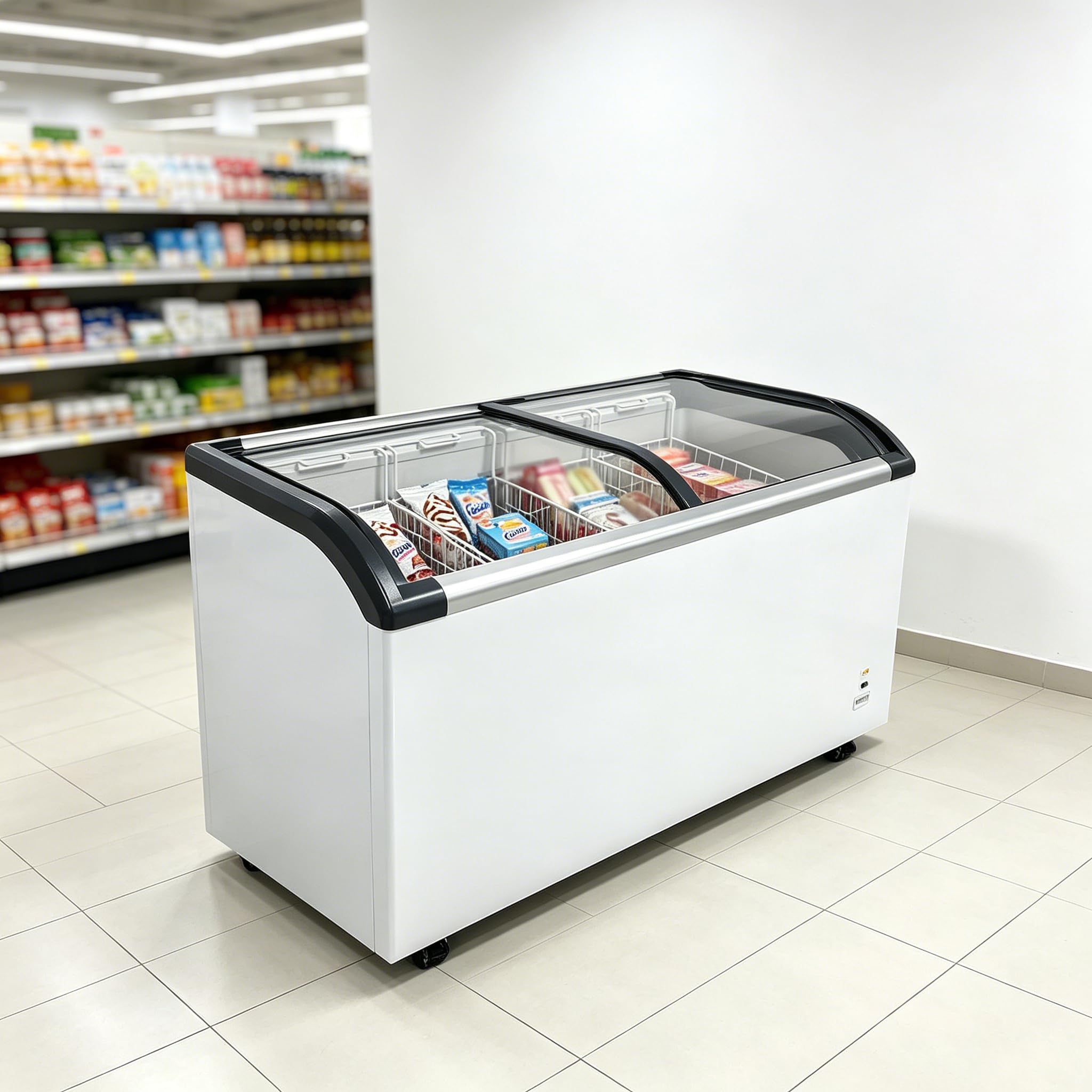 JUXEVY W2095p475085 9.8 cu ft Chest Freezer Cream