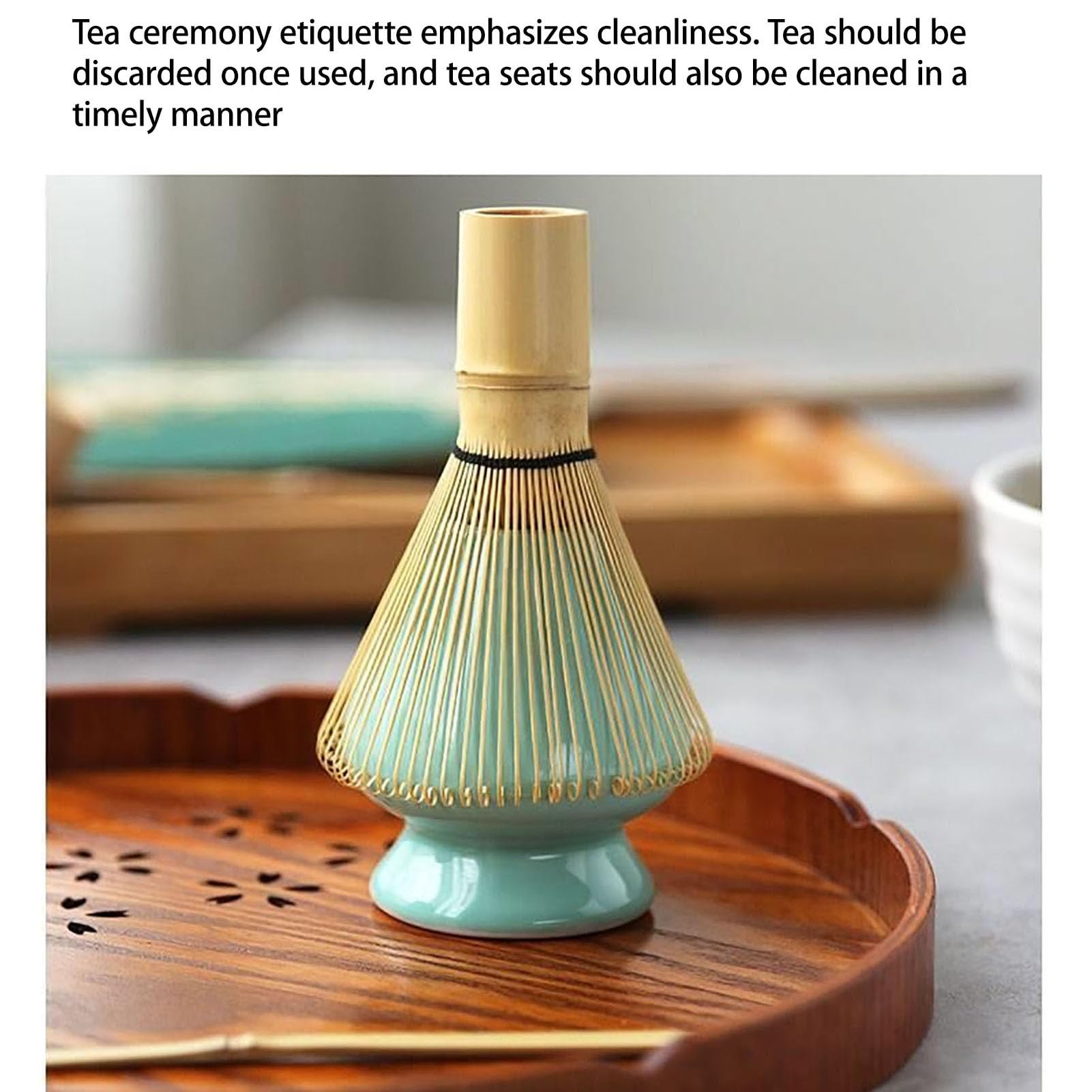 Cuillere Matcha Accessoires Faits Main Matcha Kit Ustensiles de Thé Japonais Traditionnels pour Le Matcha Convient pour Les Fêtes(4pcs)