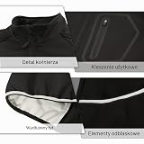 BERGRISAR Męska kurtka rowerowa, zimowa, softshell, polarowa, kurtka rowerowa, termiczna wiatrówka do biegania BG011