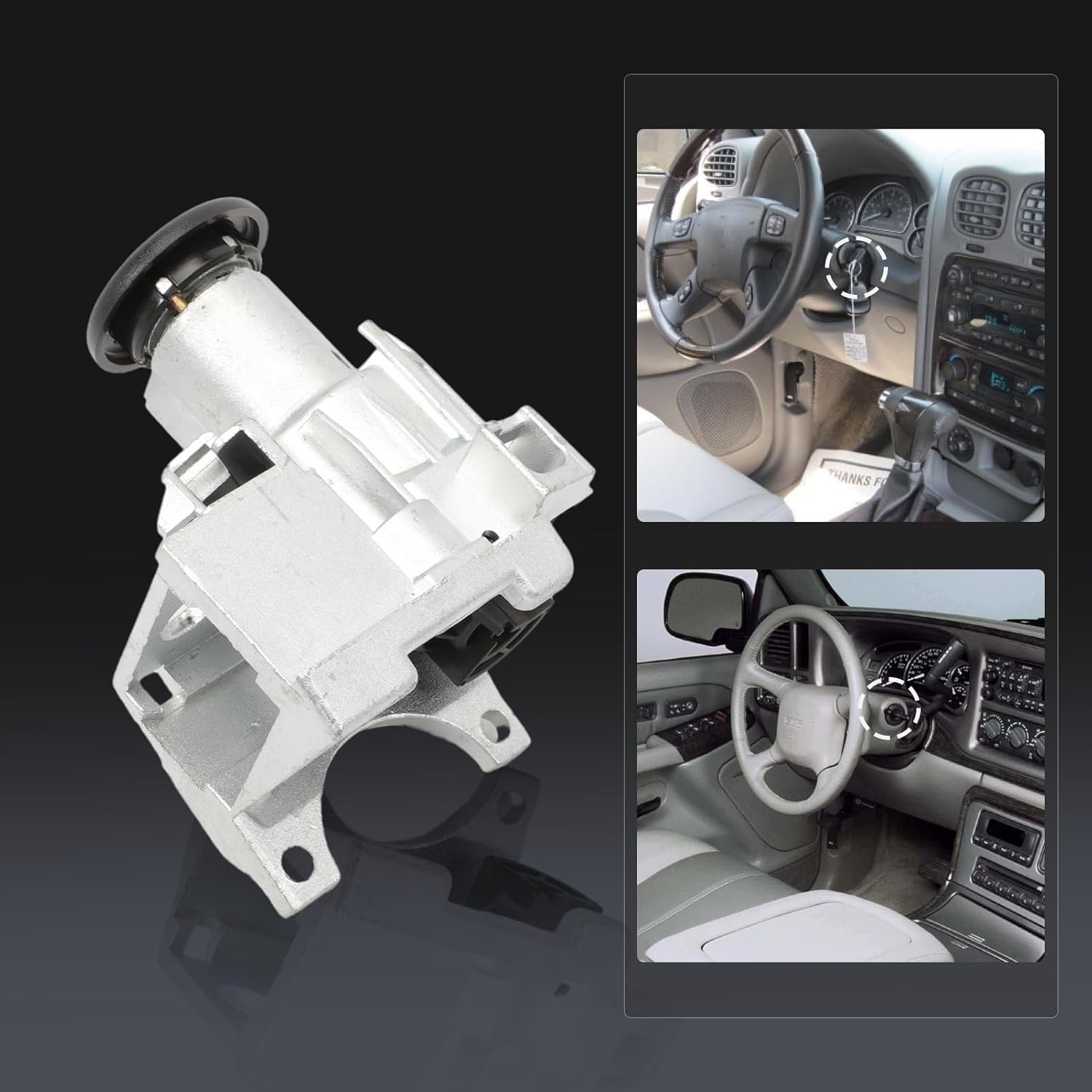Ignition Lock Cylinder Switch Compatible for Avalanche 1500 Silverado 1500 Ignition Lock Cylinder Housing fit for Silverado 2500 Tahoe Suburban 1500 Yukon XL 1500 Sierra 1500 Sierra 2500