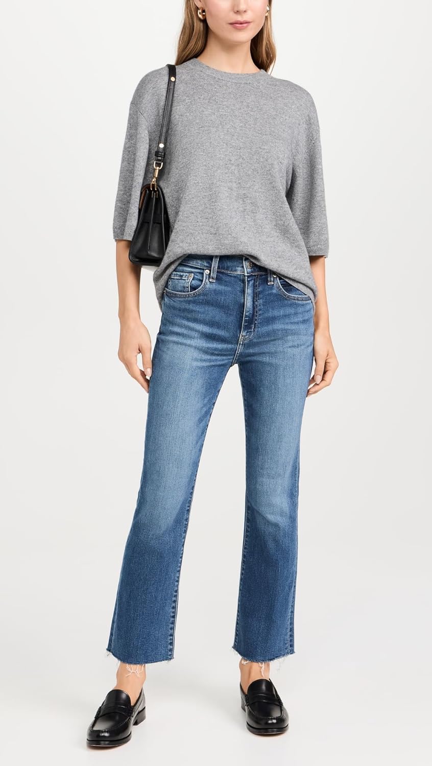 DAZE Women's Shy Girl Crop Flare Jeans - Image 5