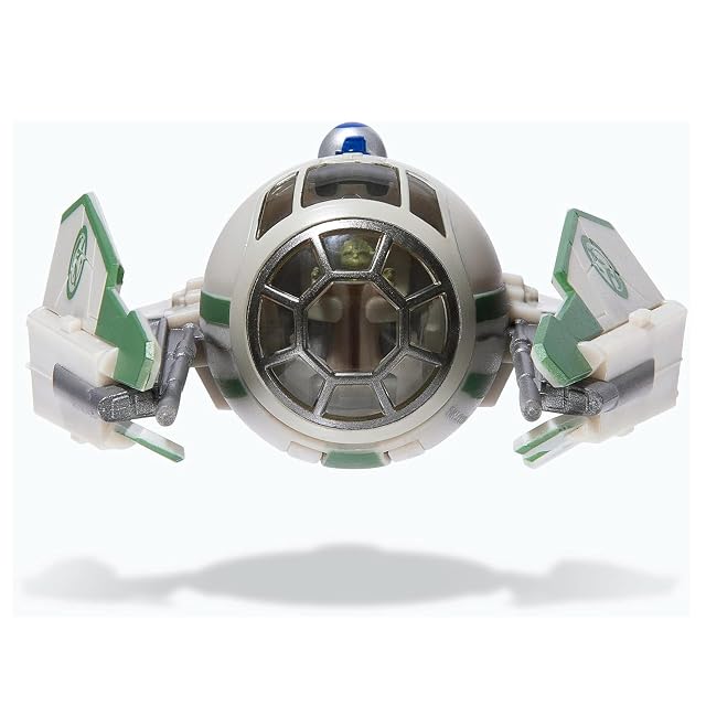Foto 3 de 7 de Bizak Star Wars Nave 8 cm Jedi Starfighter de Yoda, e Incluye 2 Figuras (62610008)