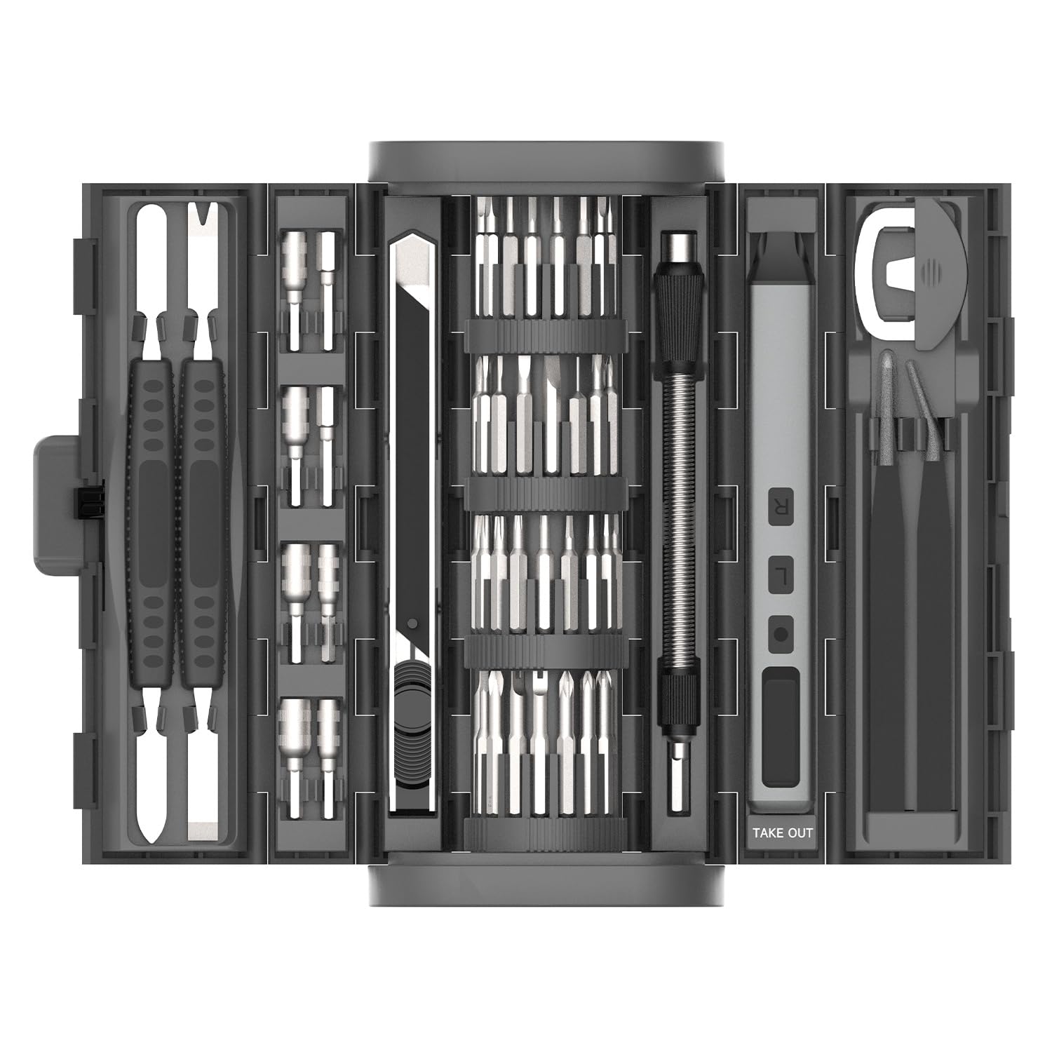 83 in 1 Electric Screwdriver Kit, Multi-Purpose Precision Repair Tool Set, Professional Magnetic Repair Tool Kit with 71 Bits for Computer, PC, Phone, Laptop,Drones, Watch, Xbox, PS5