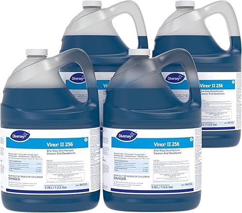VIREX Diversey II 256 04332. Disinfectant Cleaner Concentrate, Multi-Surface for