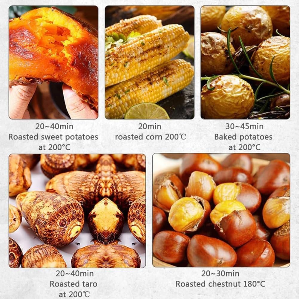 Commercial Roasted Sweet Potato Machine, 2200W Desktop Automatic Electric Oven Stove with Insulation Box, 50-250℃ Temperature Adjustment,0-60min Automatic Timing, for Sweet Potato Potato