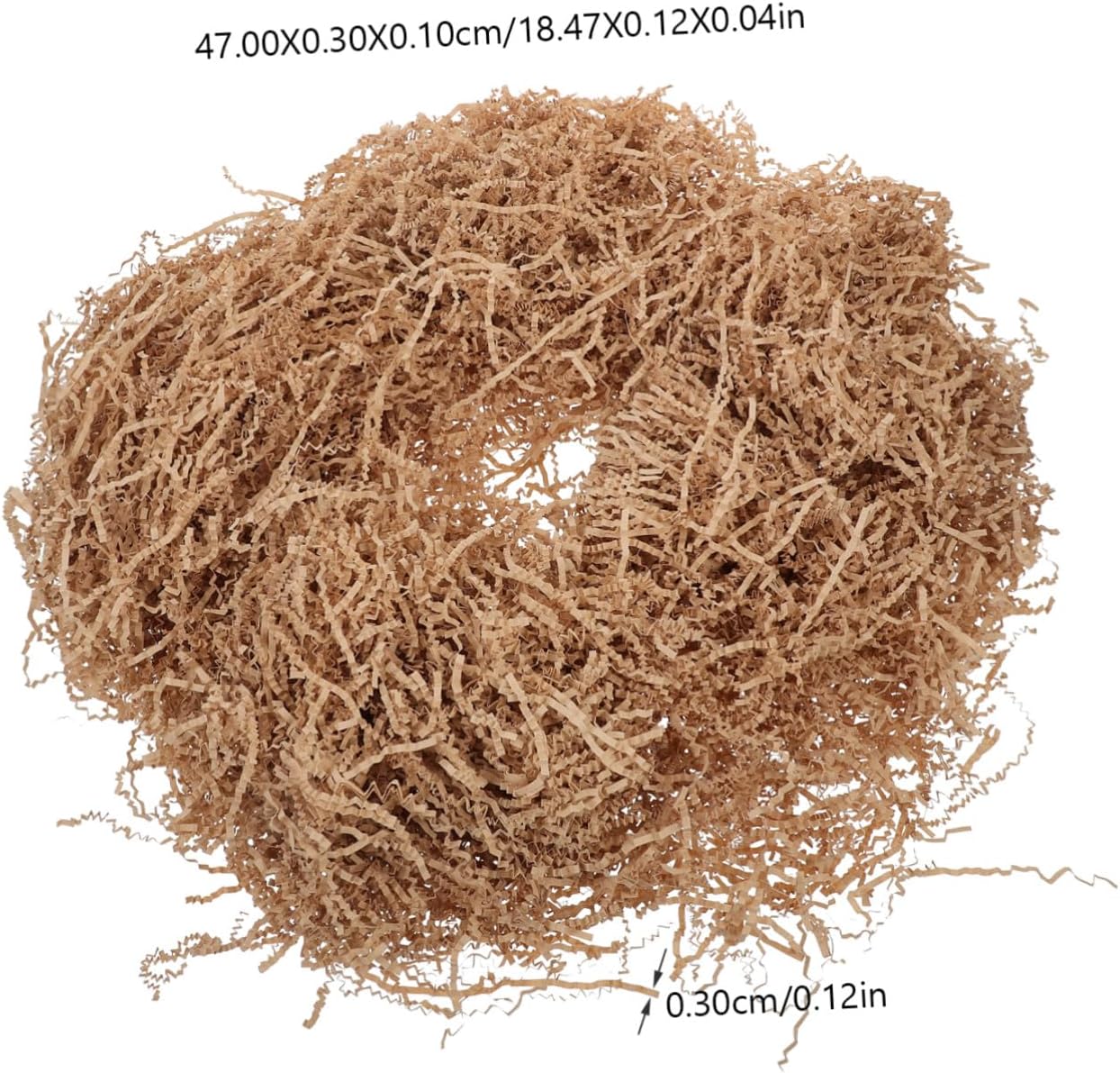 NIYANGLE Crinkle Cut Paper Shred Filler Natural Kraft Wrapping Paper Cushioning Protective Decorative Basket and Present Box Stuffing for Christmas Wedding Birthday Anniversary Packaging