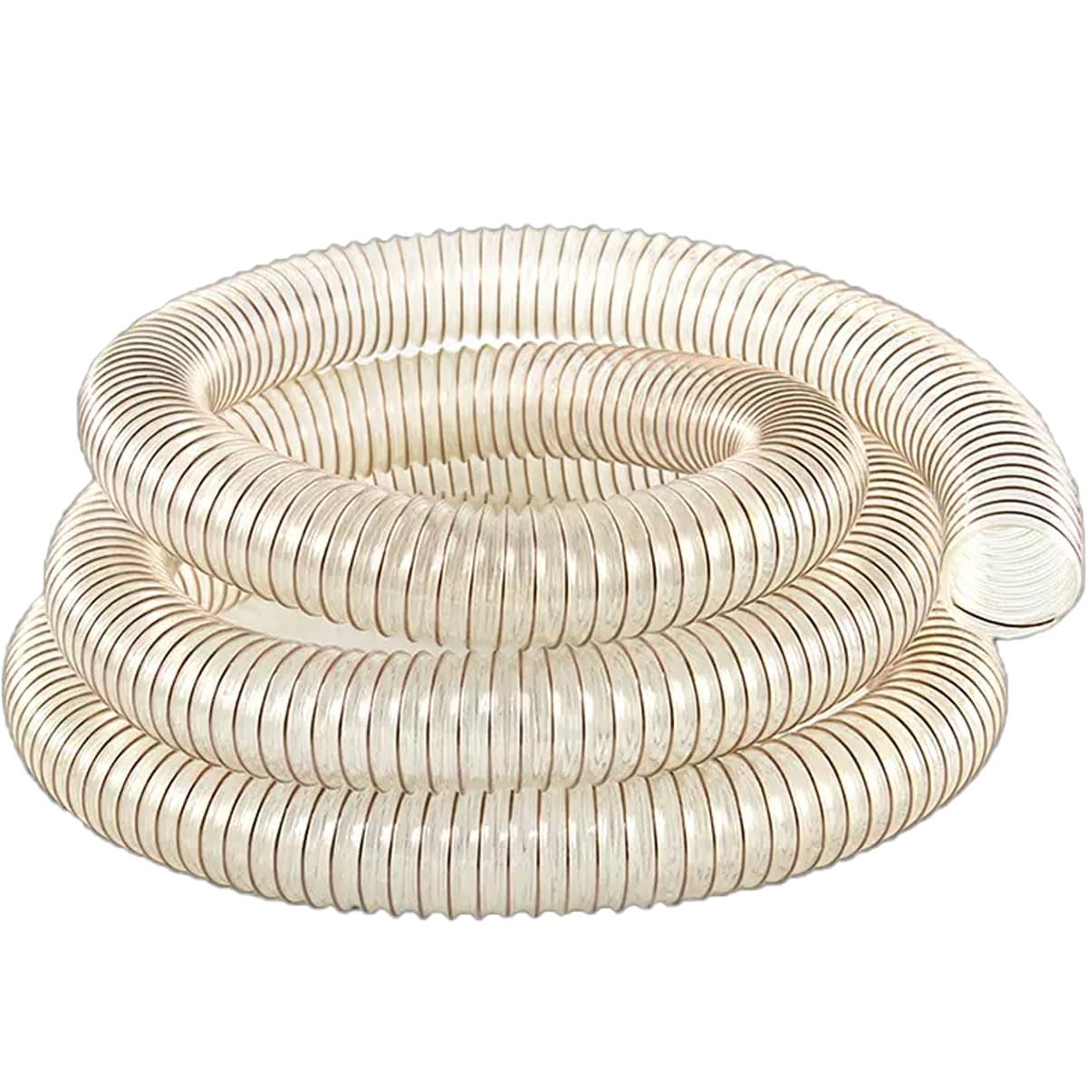 WOFDALY 1M PU Flexible Ducting Hose Wall Thickness 1.2Mm for Dust, Fume Extraction, Woodworking, Ventilation,Inner diameter: 60mm