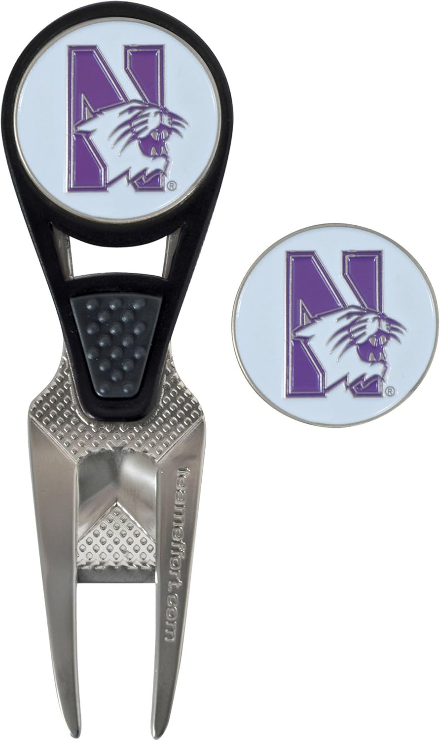 Team Effort Collegiate CVX Ball Mark Repair Tool & 2 Ball Markers