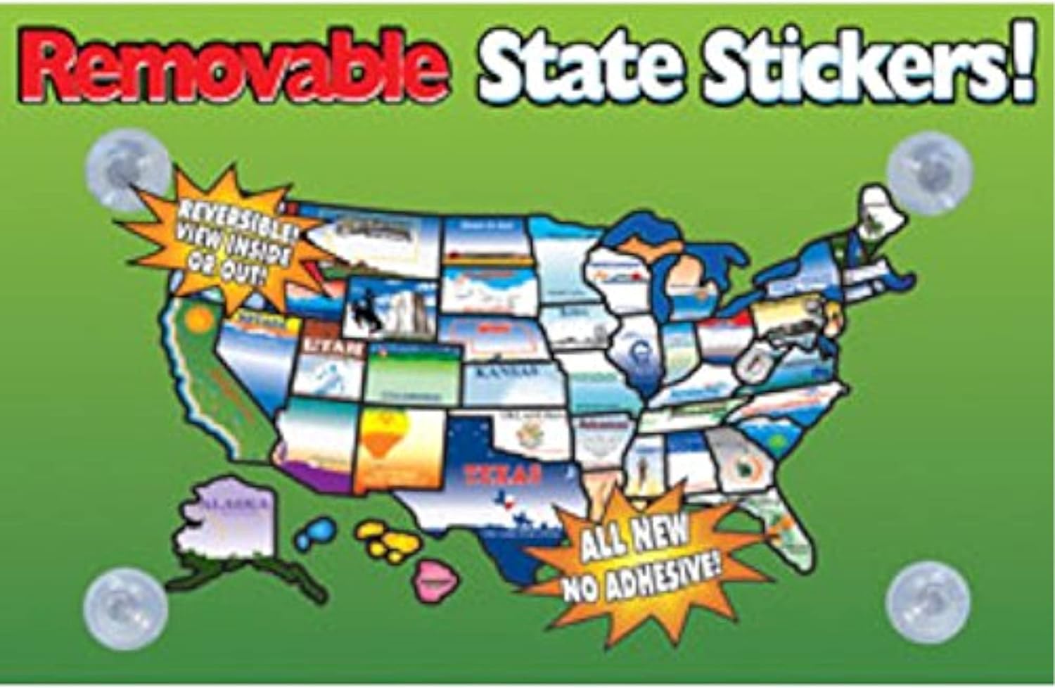 REMOVABLE STATE STICKERS