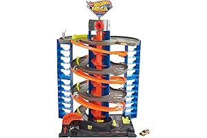 Hot Wheels Mega Garage with Corkscrew Elevator & Storage