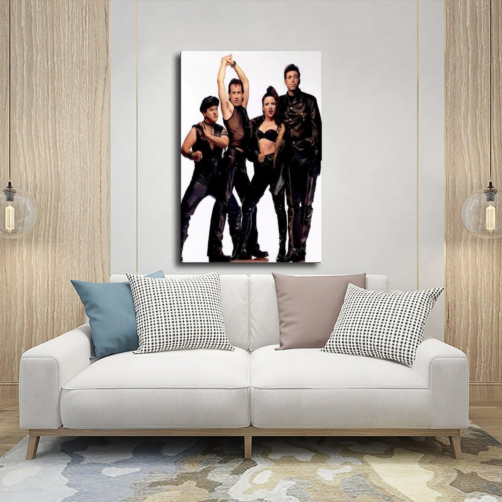 HGKLBG Esclusivo poster su tela della serie Art Sitcom Seinfeld, decorazione per camera da letto, idea regalo