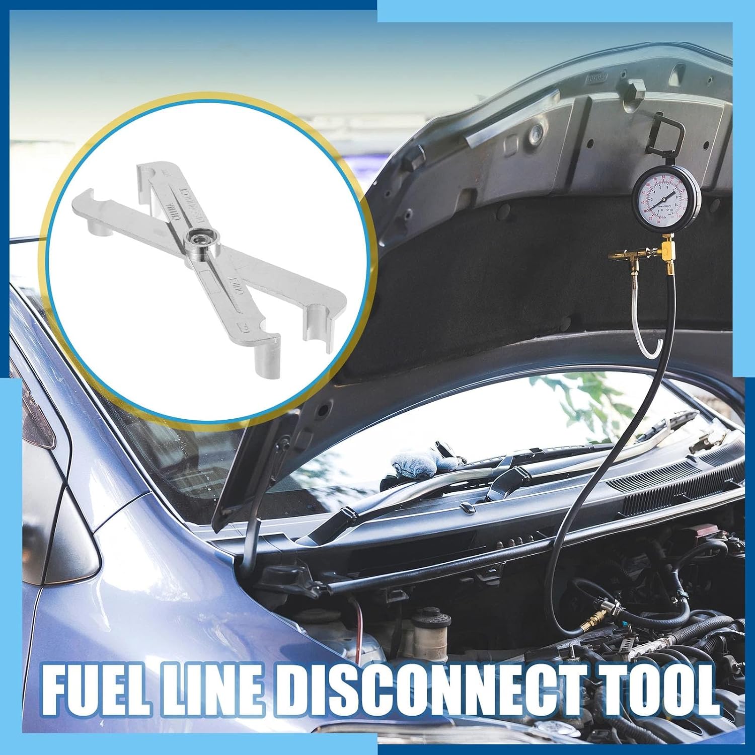 Compatible with 2-in-1 Metal Fuel Line Disconnect Tool Universal 3/8-Inch and 5/16-Inch Quick