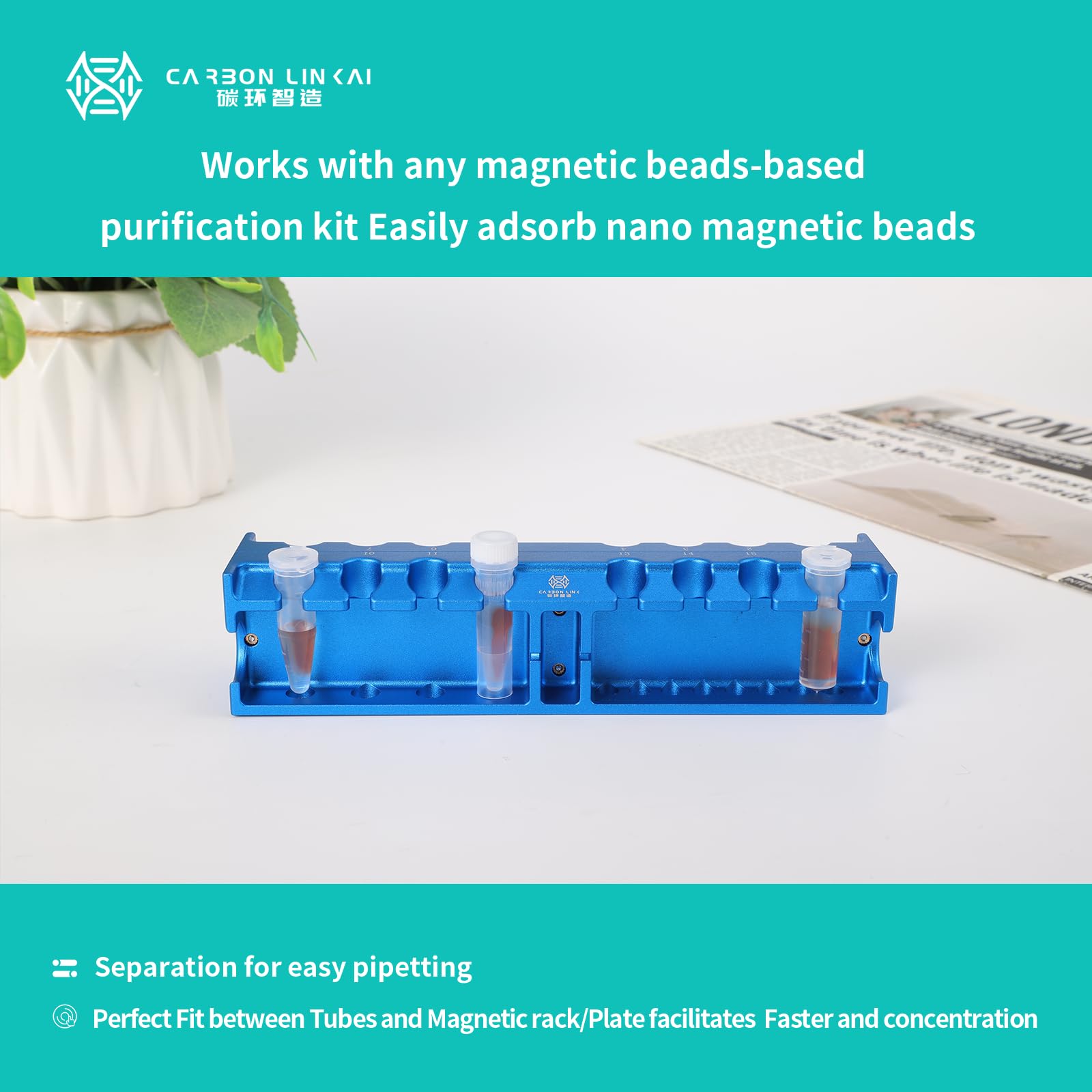 Dna Magnetic Rack Snapklik.com : Magnetic Bead Rack Separator For DNA/RNA, Magnetic ...