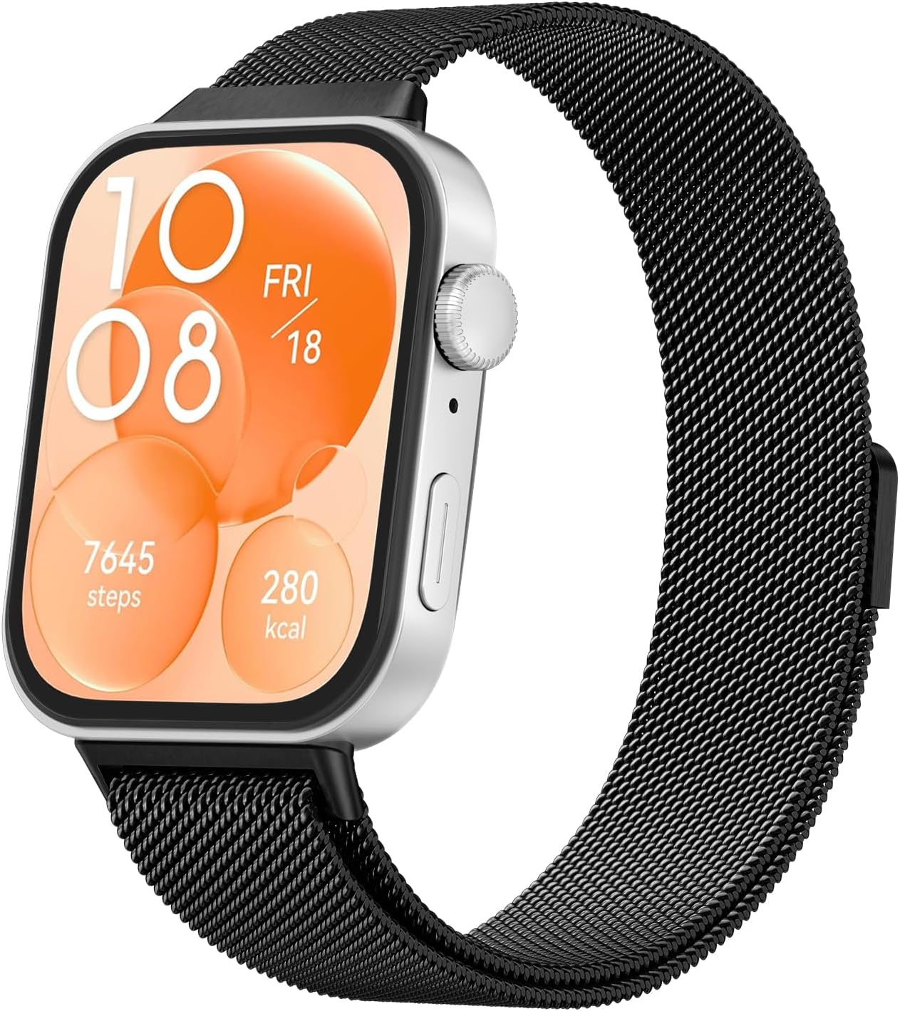 Metal Bands for Huawei Watch Fit 4/3 Strap(Not for Watch Fit/Fit2), Adjustable Stainless Steel Strap with Magnetic Buckle for Huawei Watch Fit 3/4 Women Men