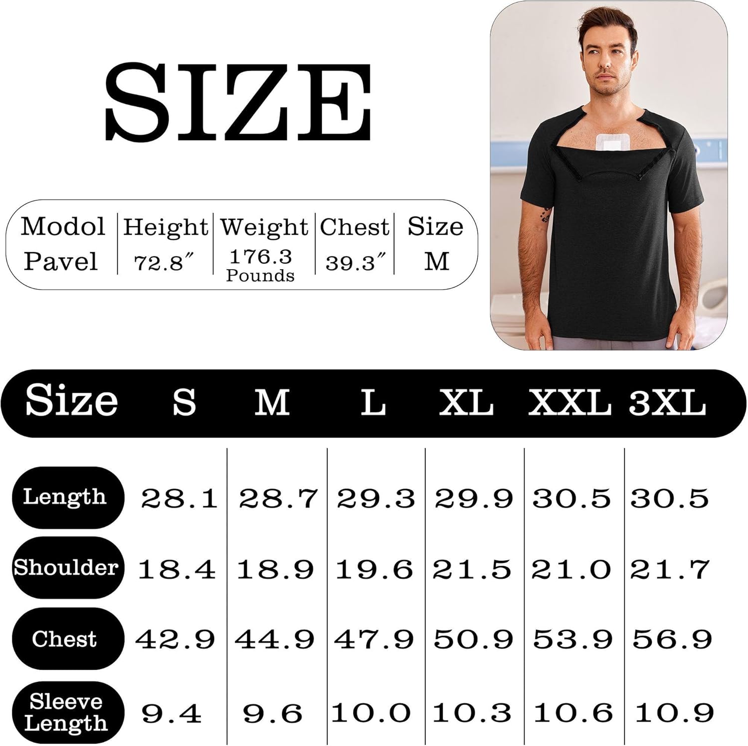 Dyeek Chemo for Shirt Port Access Chemotherapy Must Haves Tear Away Side Snap Short Sleeve Post Shoulder Surgery Shirts - Image 6