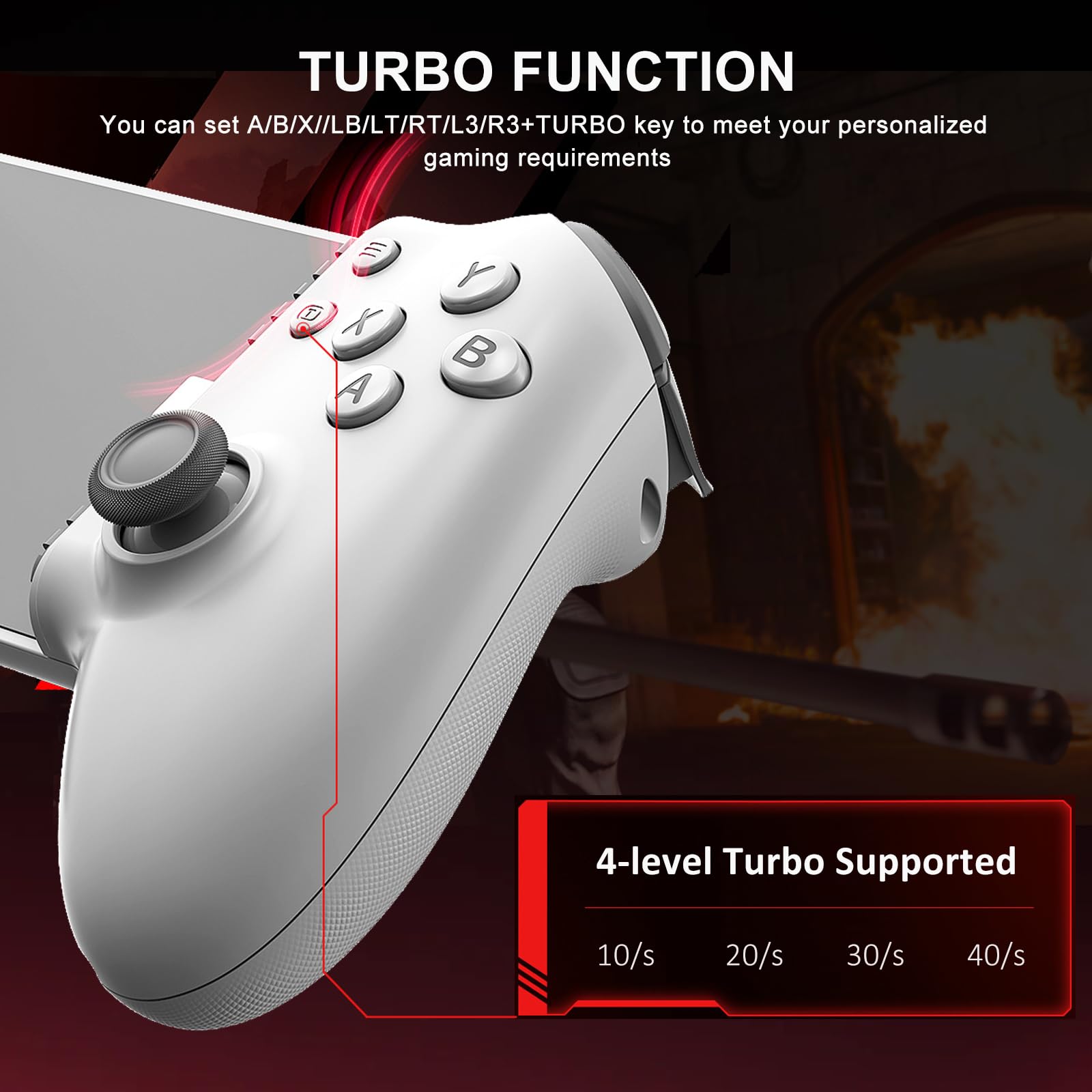 Megadream USB C Game Controller für iPad/Tablet (6.7-11in kompatibel), Plug and Play Gamepad Joystick, Remote Play Controller für PS5/Xbox/PC, Cloud Gaming, Hall Joystick/Trigger, Passthrough Charging