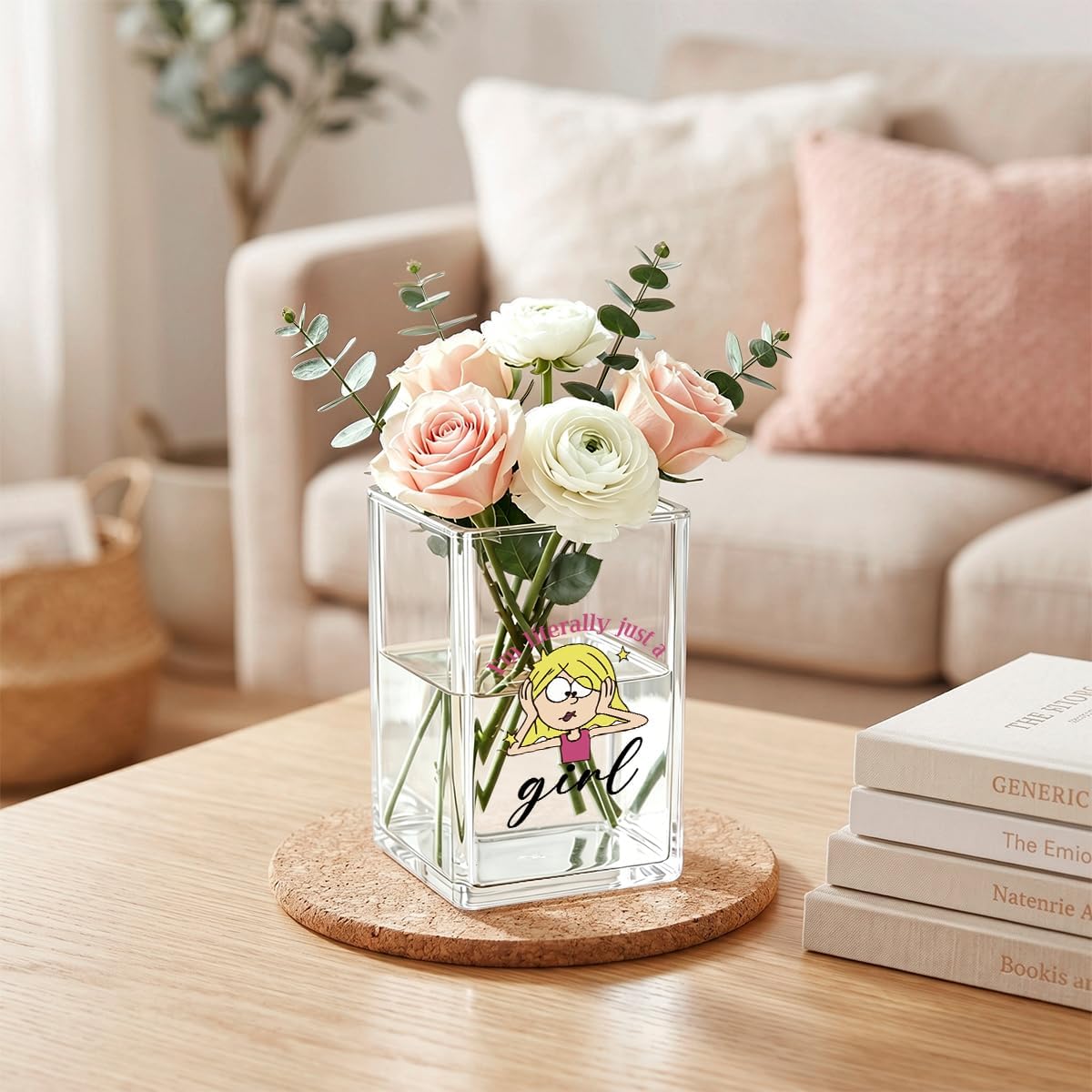I'm Literally Just a Girl Pen Holder for Home Office Gifts for Women Girls image 3