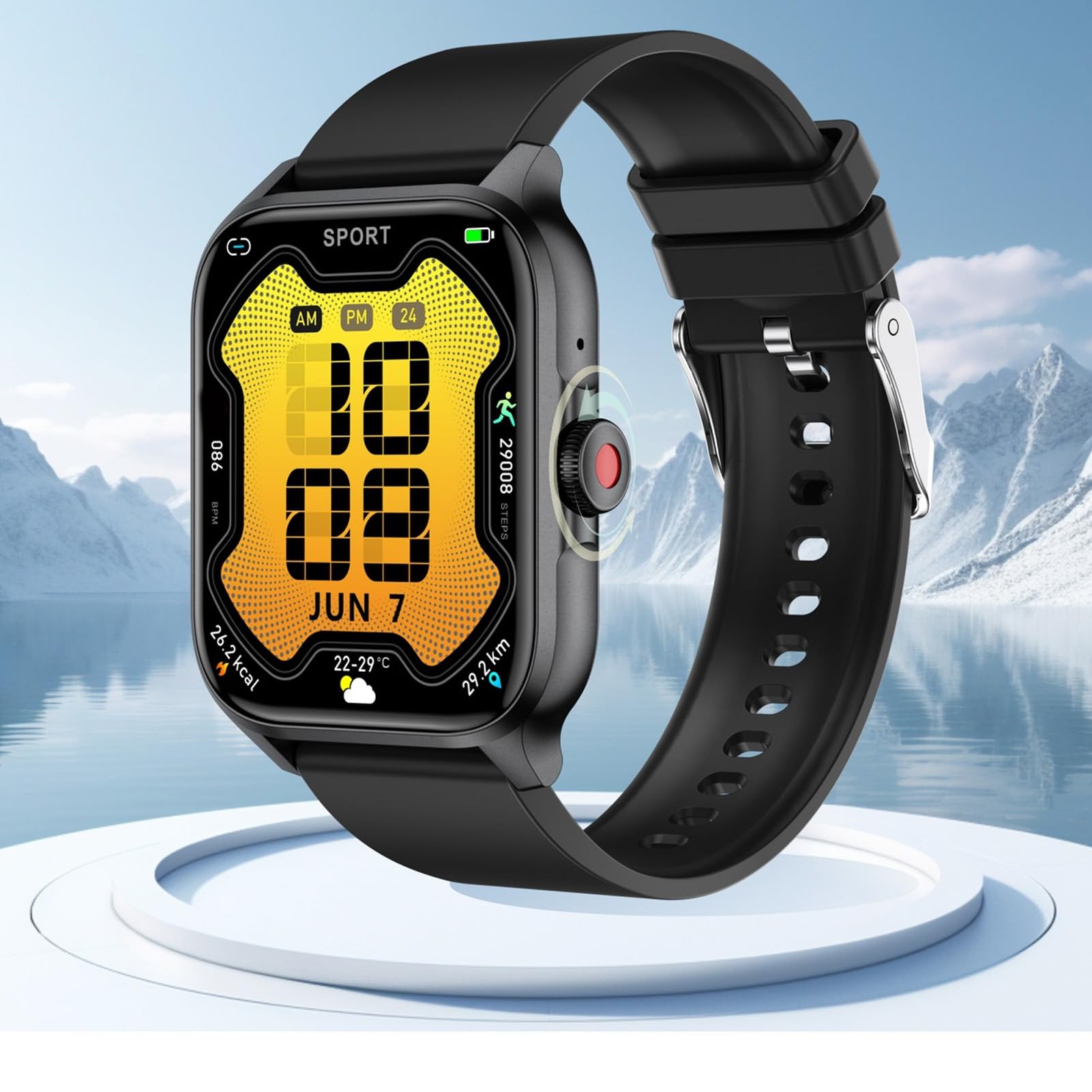 Smartwatch Fitness, QX15 Smartwatch Touch Screen a Colori da 1,85'' per Uomo Donna, Smartwatch Tracker Attività Monitoraggio del Sonno Impermeabile IP68 con APP, Durata Batteria