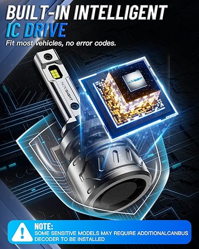 Miniatura 6 de NOVSIGHT bombillas LED antiniebla 880 - 6500K blanco 60W 13000LM brillantes 899 885 893 luces antiniebla LED, bombillas antiniebla de enfriamiento